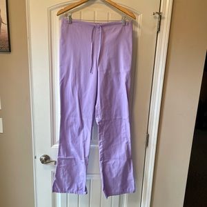 Cherokee Workwear Flare Leg Scrub Pants, Small Tall in Orchid